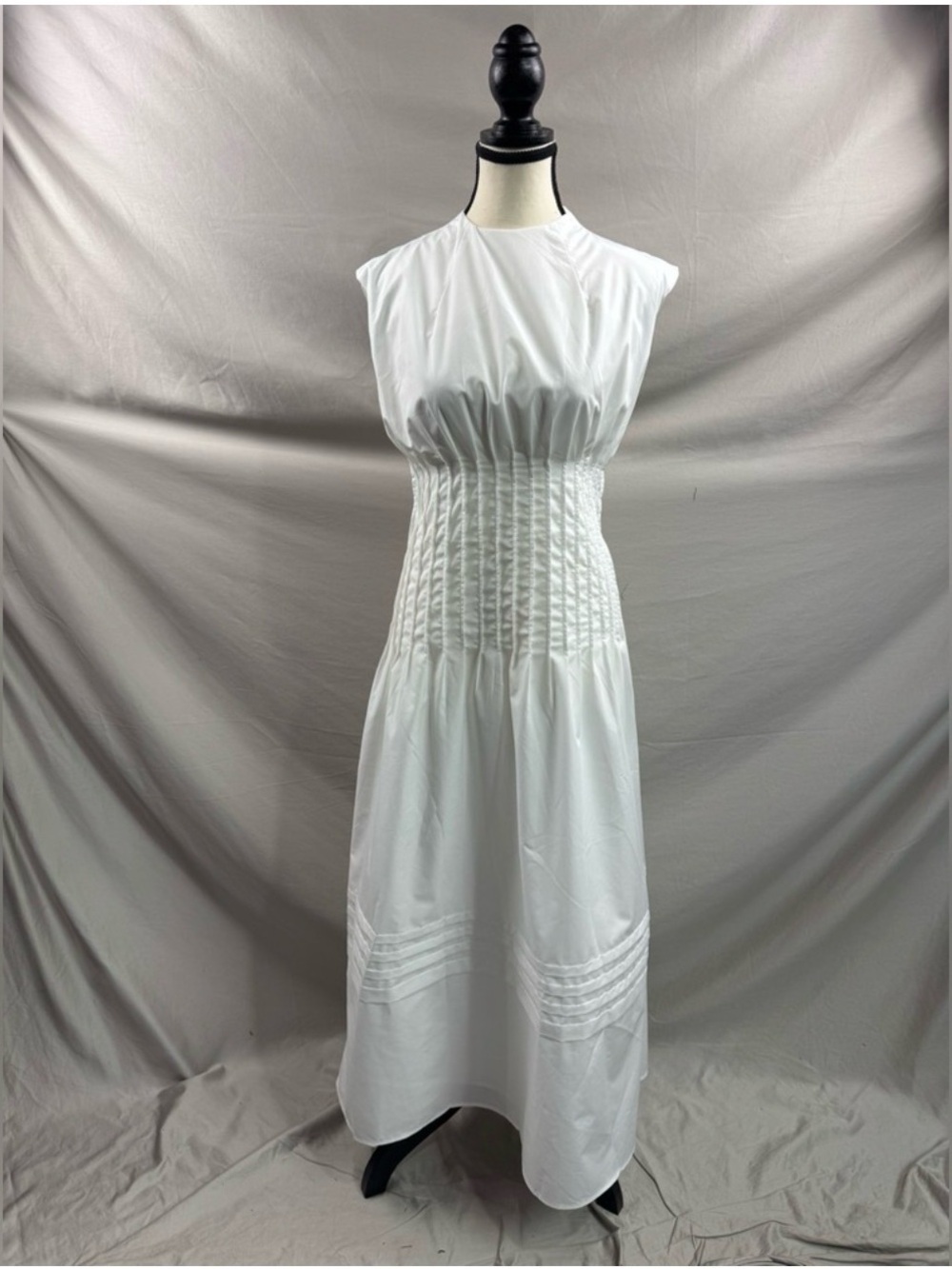 NWT 🔥 Sleeveless Ruched Waist Maxi Dress - Picture 6 of 7